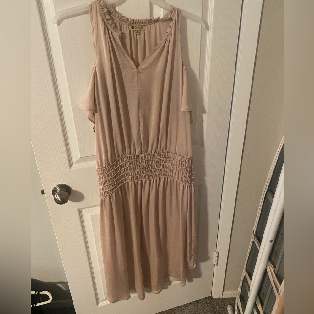 Democracy cream color dress size medium
